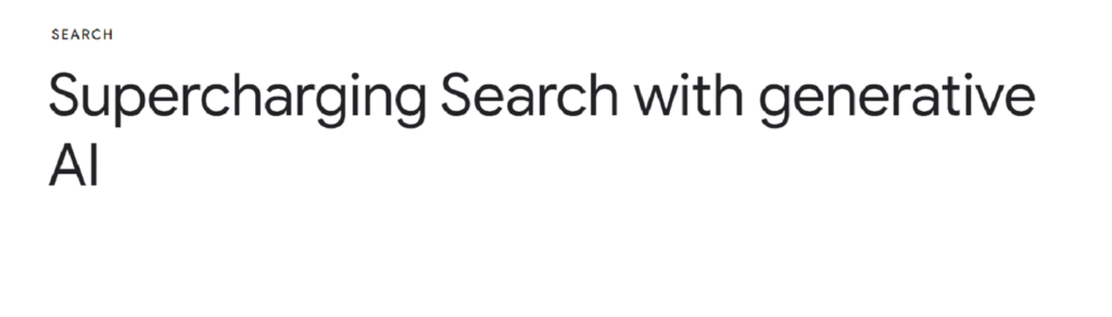 Search With Generative AI