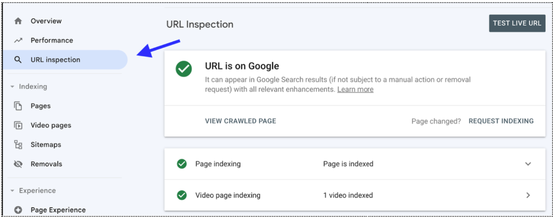 URL Inspection