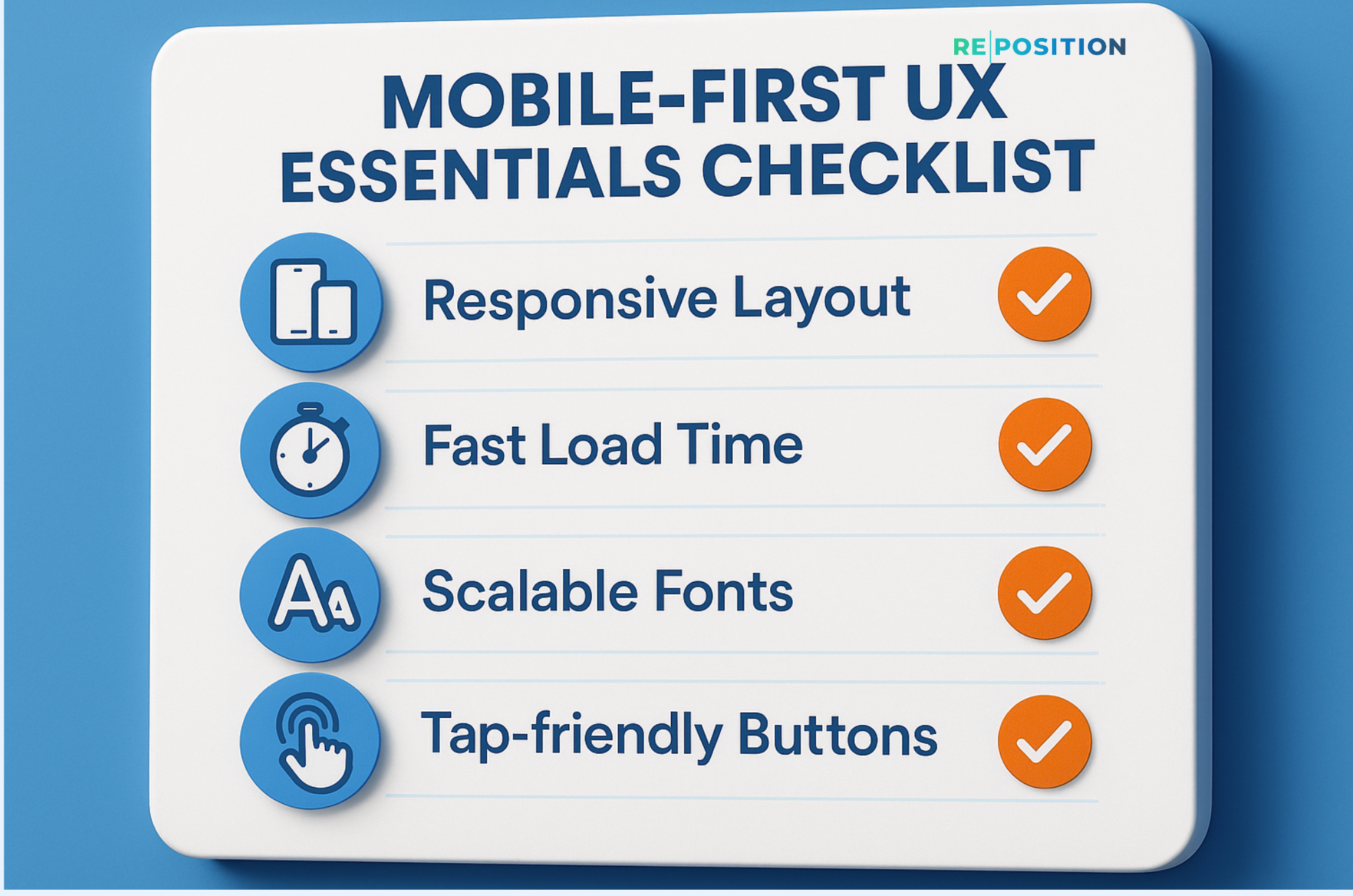 Mobile First UX Essentials Checklist
